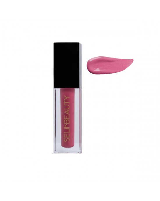 SELINBEAUTY Creme Lipgloss, Turkish Moisturizing Lip Shine, PINK GLAM, 4.5ml 0.152 fl.oz