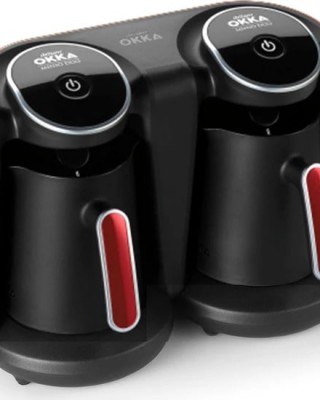 Arzum Okka Ok006 Mınıo Duo Turkish Coffee Machine , Turkish Coffee Maker, Coffee Machine With Milk Frother, Best Nespresso Machine With Milk Frother, Espresso Maker With Milk Steamer, Cute Coffee Pot