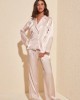 Turkish Women Pajamas, High Quality Satin Fabric Pajama Set, Satin Ladies Pajamas, Squishy Women Pajama Set, Casual PJS