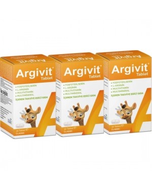 مجموعة حبوب ارجيفيت كلاسيك Argivit Classic, تركيبة تغذية متطورة مصممة خصيصًا لتحسين التركيز والمناعة للمراهقين, 30 قرص, 3 علب مجموعة حبوب ارجيفيت كلاسيك Argivit Classic, تركيبة تغذية متطورة مصممة خصيصًا لتحسين التركيز والمناعة للمراهقين, 30 قرص, 3 علب