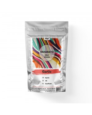 Revitalize Your Recipes with BAHARATO's Finest Garlic Powder, 50 GR Revitalize Your Recipes with BAHARATO's Finest Garlic Powder, 50 GR