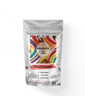 Unlock the Richness of Flavor with BAHARATO's Ground Black Pepper, 50 GR  Unlock the Richness of Flavor with BAHARATO's Ground Black Pepper, 50 GR