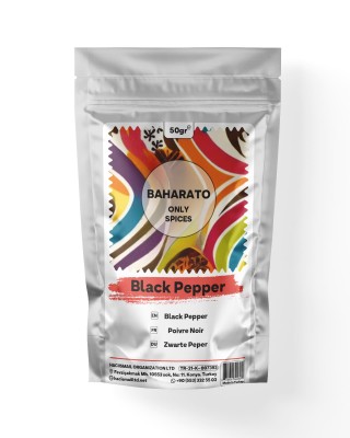 فلفل أسود مطحون من باهاراتو, ارتق بأطباقك مع غنى التوابل الشرقية, 50 غرام