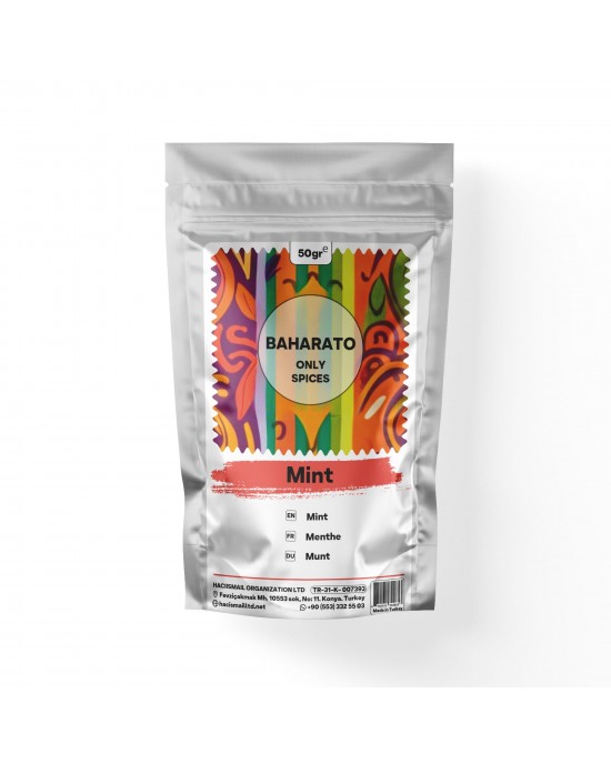 Mint Powder by BAHARATO, A Purity-Packed Oriental Delight for Culinary Exploration, 50 GR