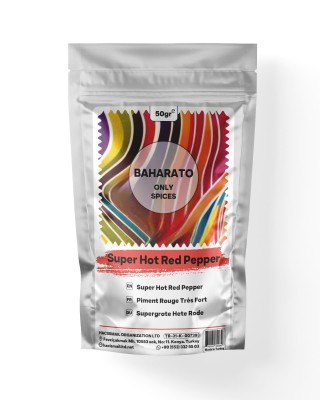 Süper Acı Kırmızı Biber Tozu - Yoğun Doğu Baharatı, BAHARATO, 50 GR