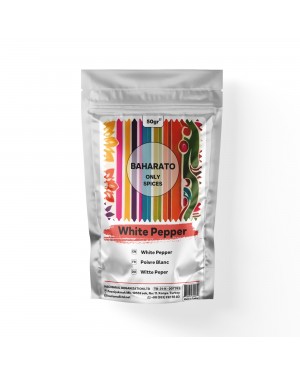 White Pepper by BAHARATO, A Culinary Delight, 50 GR White Pepper by BAHARATO, A Culinary Delight, 50 GR
