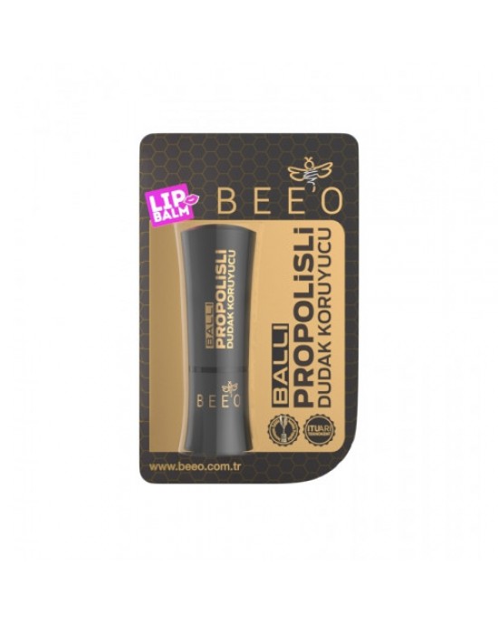 Natural Lip Balm Propolis Extract & Raw Honey & Natural Oils Lip Balm, 100% Natural for Peeling Chapped Cracked Dry Lips