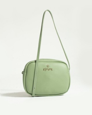 حقيبة يد وكتف صيفية للنساء من ESTUTE, حقيبة عصرية من الجلد التركي مع أحزمة قابلة للتعديل, لون أخضر