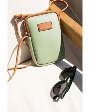 Stylish ESTUTE Shoulder Bag and Handbag, Versatile, Phone Holder with Adjustable Shoulder Strap, Turkish Leather, Green Color Stylish ESTUTE Shoulder Bag and Handbag, Versatile, Phone Holder with Adjustable Shoulder Strap, Turkish Leather, Green Color