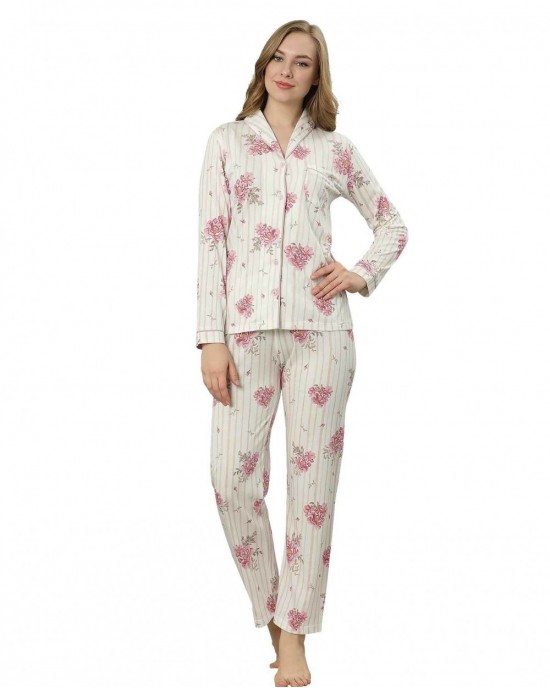 Luxurious Two-Piece Turkish Women's Pajama Set - Long Sleeve Comfort and Style