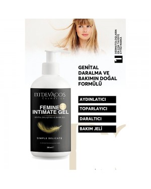 جل فيمين للعناية بالمنطقة الحساسة, تركيبة طبيعية لتضييق وتفتيح المهبل المترهل واستعادة مرونته, جل نسائي مطهر برائحة منعشة, 300 مل