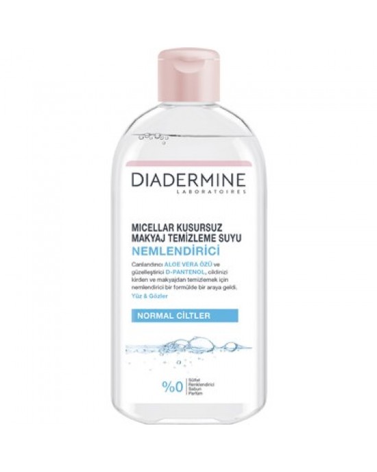 Diadermine Essentials Micellar Yüz ve Göz Makyajı Temizleyici, Aloe Vera Özlü ve D-Panthenol ile Temizleyici Su Makyaj Temizleyici, 400ml