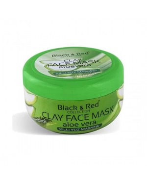 Clay Mask with Aloe Vera and Peppermint Menthol Oil for Skin Care, 400g