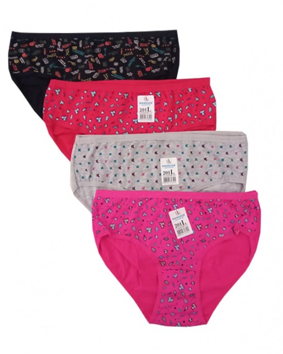 Turkish Women's Panties, Bikini Panties For Women, 4 Pieces