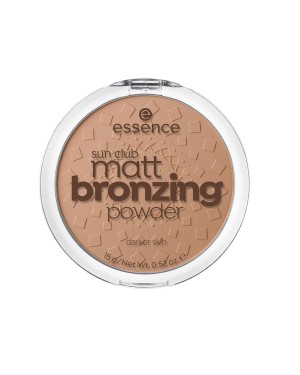 بودرة التسمير من اسنس SUNNV 02, بودرة مضغوطة للحصول على لون بشرة أسمر خلّاب, بودرة برونزاج أصلية,  تركيبة نباتية 100%, 15غ