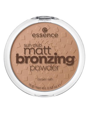 ESSENCE Sun Club Matt Bronzing Powder, Darker Skin, essence 02 SUNNV, 100% Cruelty-free & Vegan, 15g 0.52 oz