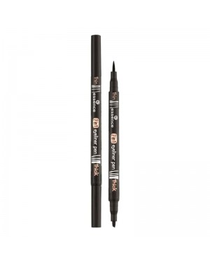 Essence 2 in 1 Eyeliner Pen, Made in Germany, Thin Thick Essence Eyeliner, Black Essence 2 in 1 Eyeliner Pen, Made in Germany, Thin Thick Essence Eyeliner, Black
