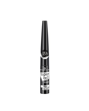 Essence Super Last Eyeliner, Deep Black, Liquid Eyeliner with Unique Slim Applicator, Made in Italy, 0.10 fl.oz Essence Super Last Eyeliner, Deep Black, Liquid Eyeliner with Unique Slim Applicator, Made in Italy, 0.10 fl.oz
