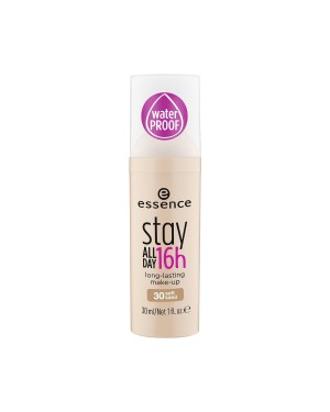 ESSENCE Stay All Day Makeup 30 Soft Sand 1's -Long Lasting Foundation ensures a Smooth and Silky Complexion All Day, 30 ml 1.0 fl. oz