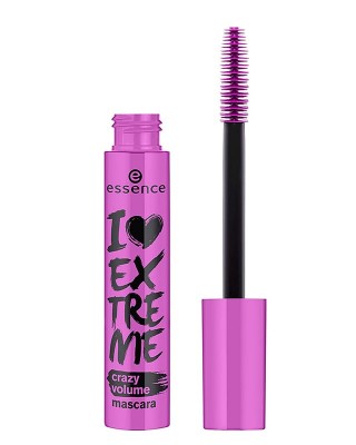 Essence Mascara, I Love Extreme Volume Mascara Crazy Volume, Black, Made in Italy, 12ml