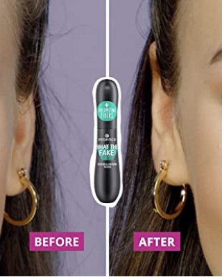 Essence Mascara, What the Fake! Volumizing & Lengthening Fiber Mascara, 01 Black, Made in Luxembourg, 16ml