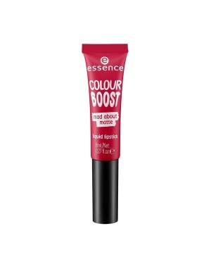 ESSENCE Colour Boost mad about matte Liquid Lipstick, Turkish Lipstick Makeup, 8ml/Net 0.27 fl.oz, 07 Seeing RED