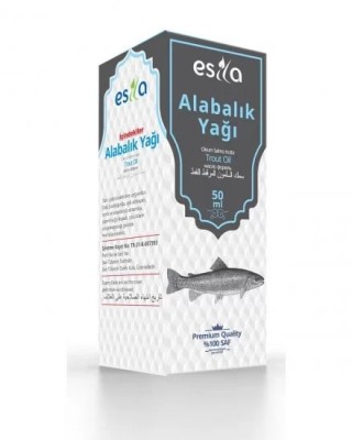 Turkish Fish Oil, Trout Oil, Esila Oil, Skin and Hair Care, 50 ml