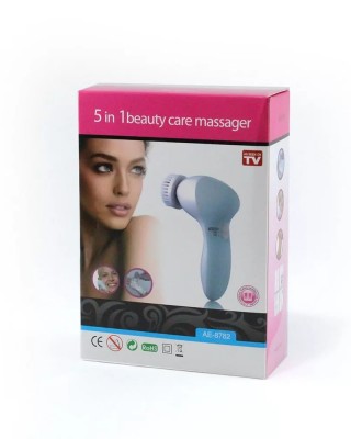 جهاز تدليك الكتروني لتنظيف الوجه, فرشاة مساج الكترونية آلية بخمس رؤوس مختلفة لتنظيف بشرة الوجه و تدليك الجسم