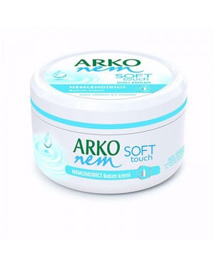 ARKO nem Soft Touch Aqua Mineral Krem, E Vitaminli, Cilt Pürüzsüzleştirici ve Besleyici Krem, 300ml ARKO nem Soft Touch Aqua Mineral Krem, E Vitaminli, Cilt Pürüzsüzleştirici ve Besleyici Krem, 300ml