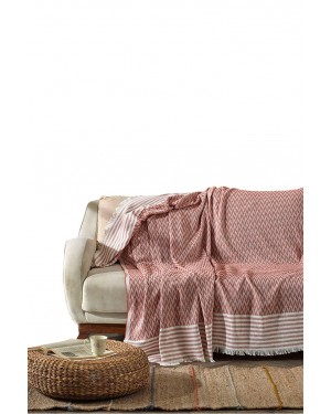 غطاء أريكة تركي قطني متعدد الاستخدامات كغطاء للسرير أو الأريكة وكبطانية نزهة عند التخييم أو بطانية للشاطئ, 170*210 سم