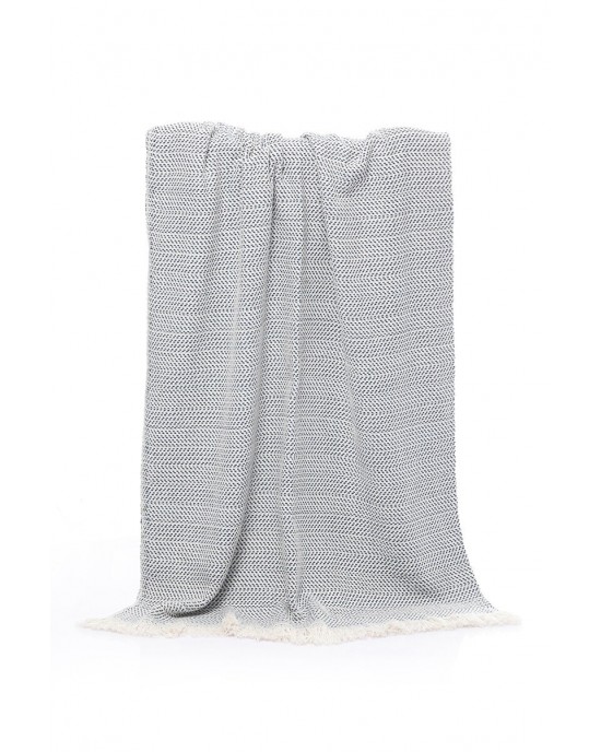 Turkish Cotton Bed Cover Versatile as a bed or sofa cover and as a camping picnic blanket or beach blanket, 180*220 cm