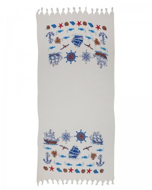 مئزر الشاطئ  يمكن لفه حول الخصر والتنزه على الشاطئ, مصنوع من نسيج من الألياف القطنية 30% و 70% فيسكوز, المنارة, 170*90 سم مئزر الشاطئ  يمكن لفه حول الخصر والتنزه على الشاطئ, مصنوع من نسيج من الألياف القطنية 30% و 70% فيسكوز, المنارة, 170*90 سم