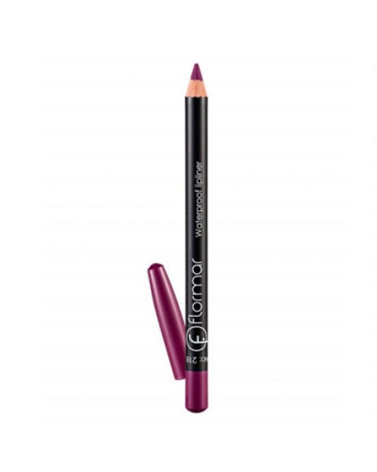 Flormar Lipliner, Waterproof Lip Liner, Cruelty-Free Lip Pencil to Define, Shape & Fill Lips, 24 ml, Color 218