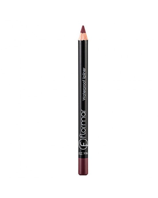 Flormar Lipliner, Suya Dayanıklı Dudak Kalemi, Dudakları Tanımlamak, Şekillendirmek ve Doldurmak için Zalim Olmayan Dudak Kalemi, 24 ml, Berry Stain 231