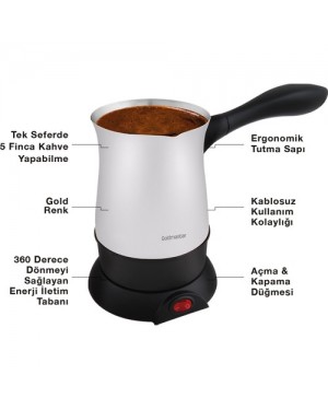 Goldmaster Keyf-I Sefa Inci Beyazı Turkish Coffee Maker, Turkish Coffee Machines, coffe maker,Espresso makers, Best home espresso machine,Small coffee maker