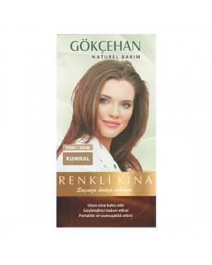 Natural Colored Henna, Turkish Auburn Henna, Long Lasting Stability, Combined With An Innovative Herbal Mixture To Fix The Color, Auburn Color