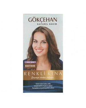 Natural Colored Henna, Turkish Chestnut Henna, Long Lasting Stability, Combined With An Innovative Herbal Mixture To Fix The Color, Chestnut  Color