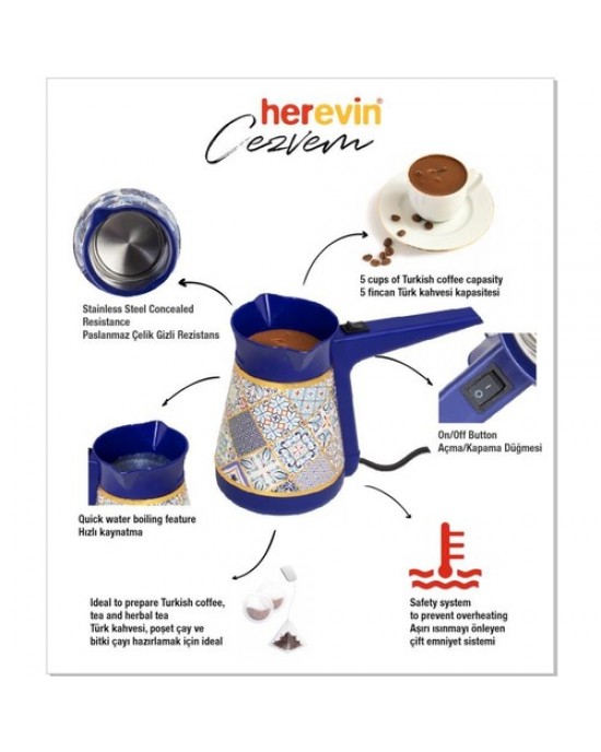 Herevin Cezvem Turkish Coffee Maker, Turkish Coffee Machines, coffe maker,Espresso makers, Best home espresso machine,Small coffee maker