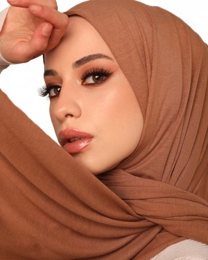Plain Turkish scarf, Turkish women's hijab, Islamic head covering