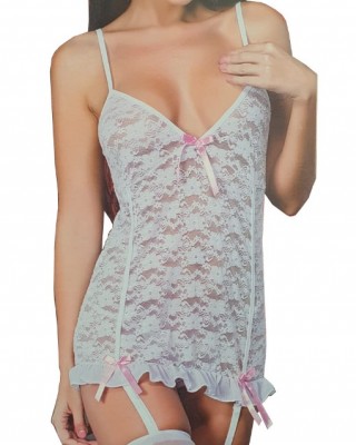 Turkish Lingerie Set with Garter Belts, Sexy Bra and Panty Underwear, Enjoy the purity of white and stand out from the crowd of colors