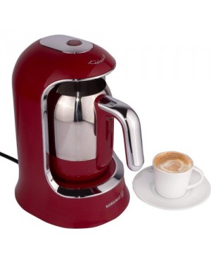Korkmaz A860-3 Kahvekolik Kırmızı Türk Kahvesi Makinesi, Kahve Makinesi, Süt Köpürtücü Makinesi, Nespresso Makinesi, Süt Buharlı Espresso Makinesi, Şirin Cezve