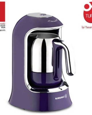 Korkmaz A860-01 Kahvekolik Lavanta Turkish Coffee Machine, Turkish Coffee Maker, Coffee Machine With Milk Frother, Best Nespresso Machine With Milk Frother, Espresso Maker With Milk Steamer, Cute Coffee Pot