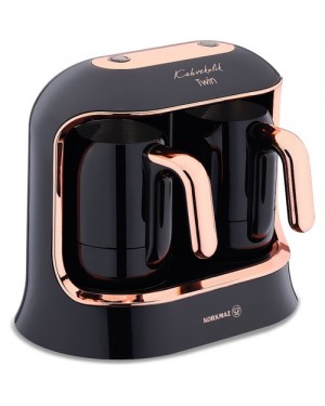 Korkmaz Kahvekolik Deluxe Twin Türk Kahvesi Makinesi, Kahve Makinesi, Süt Köpürtücü Makinesi, Nespresso Makinesi, Süt Buharlı Espresso Makinesi, Şirin Cezve