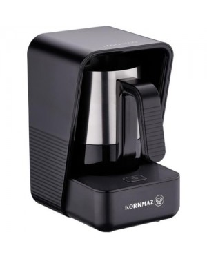 Korkmaz A863 Moderna Siyah Satin Türk Kahvesi Makinesi, Kahve Makinesi, Süt Köpürtücü Makinesi, Nespresso Makinesi, Süt Buharlı Espresso Makinesi, Şirin Cezve