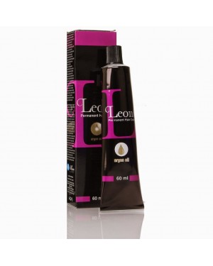 Leoni Permanent Hair Color Cream with Argan Oil Turkish Hair Dye 10 Extra Light Blonde, 10N 60 Ml	
