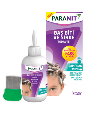 PARANIT Hair Lice Treatment Shampoo to Kill Head Lice and Nits, 100 ml + Special Comb Gift