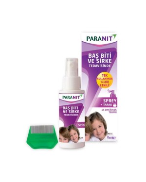 PARANIT Hair Lice Treatment Spray to Kill Head Lice and Nits, 100 ml + Special Comb Gift