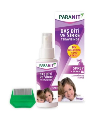 بخاخ بارانيت التخلص من القمل و الصئبان, تخلص من قمل الشعر الرأس خلال 15 دقيقة فقط, الأكثر مبيعاً, 100 مل + مشط خاص هدية