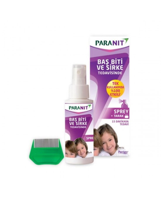 PARANIT Hair Lice Treatment Spray to Kill Head Lice and Nits, 100 ml + Special Comb Gift