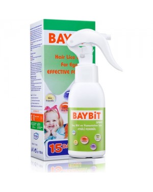 Baybit Hair Lice Treatment Spray to Kill Head Lice and Nits, 100 ml + Special Comb Gift Baybit Hair Lice Treatment Spray to Kill Head Lice and Nits, 100 ml + Special Comb Gift
